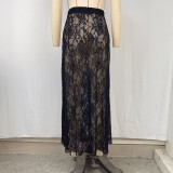 Lace Sexy High Waist Long Skirt GPBY-718