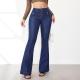 Vintage Patchwork Denim Flared Jeans GMYT-13366
