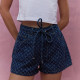 Straight Tie Up Denim Shorts GMYT-13811
