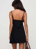 Sexy Halter Adjustable Denim Mini Dress GMYT-13575