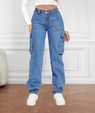 Multi-pocket Fashion Straight Jeans GMYT-2025320#