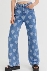 Vintage Love Loose Fashion Straight Leg Jeans GMYT-13413