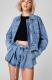 Long Sleeve Loose Coat Denim Two Piece Short Set GMYT-12982