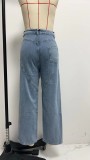 Fashion Hollow Out Straight Jeans GMYT-302