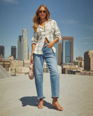 Fashion Loose Washed Straight Jeans GMYT-2401
