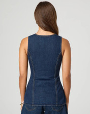 Fashion Sleeveless Vest And Shorts Loose Denim Suit GMYT-13605