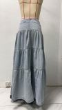 Cake Denim Half Body Long Skirt GMYT-14203