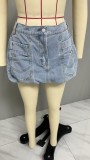 Vintage Pod Denim Skirt GMYT-13286