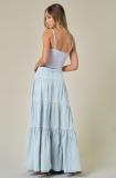 Cake Denim Half Body Long Skirt GMYT-14203