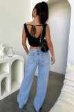 Fashion Retro Straight Loose Denim Trousers GMYT-13399
