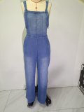 Fashion Pockets Loose Denim Jumpsuit GMYT-18602