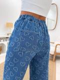 Love Crochet Washed Straight Leg Jeans GMYT-13037