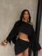 Slash Neck Off Shoulder Top 2 Piece Skrits Set SFY-740