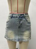 Summer Denim Mini Skirt GMYT-13687