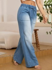 Casual Loose Wide Leg Denim Jeans GMYT-8128