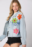 Long Sleeve Print Denim Jacket GMYT-309