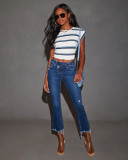 Fashion Denim Tight Seventh Jeans GMYT-306