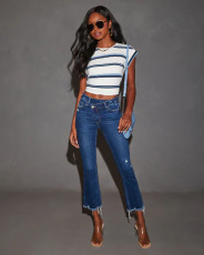 Fashion Denim Tight Seventh Jeans GMYT-306