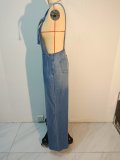 Fashion Pockets Loose Denim Jumpsuit GMYT-18602