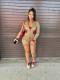 Long Sleeve Leopard Print 2 Piece Shorts Set MEM-88651