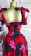 V Neck Print Tie Up Midi Dress GMSF-9248