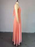 Sleeveless Solid Color Midi Dress GCNE-72524