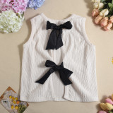 Bow Tie Color Clash Cardigan Vest GFRT-060099TBZ