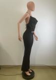 Halterneck Hollow Out Sling Jumpsuit QODY-6064