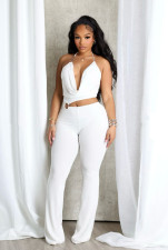 Halterneck Hollow Out Sling Jumpsuit QODY-6064