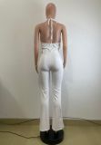 Halterneck Hollow Out Sling Jumpsuit QODY-6064