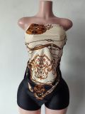 Pre Order: About 7 work days shipping Fashion Printed Sexy Suit YUEM-300337