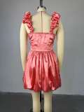 Halterneck Tube Top Pod Sleeveless Mini Dress GCNE-72549