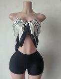 Pre Order: About 7 work days shipping Fashion Printed Sexy Suit YUEM-300337