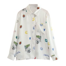 Long Sleeve Lapel Shirt Straight Pants Suit GXIN-S-8690