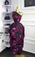 Single Shoulder Tie Up Print Ruffles Midi Dress GXIN-S-8837