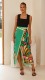 Fashion Floral Print Split Sexy Long Skirt Set SHD-9796