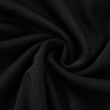 Halterneck Solid Color Tops Bow Pants Suit MXBF-J25ST089