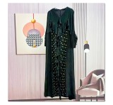 Print Loose Long Sleeve Maxi Dress GZRF-982