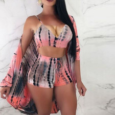 Sexy Printed +Poncho 3 Piece Set BN-9089