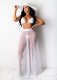 Solid Mesh See Though Beach Skirt OSM-4341
