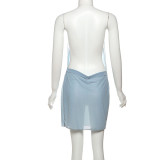3D Droplet-embellished Mini Dress GSLF-K25D72639