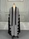 Pleated Print Cardigan Long Coats GZRF-77102