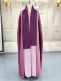 Gradient Color Loose Batwing Sleeve Robe Coats  GZRF-KH-0076