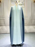 Gradient Color Loose Batwing Sleeve Robe Coats  GZRF-KH-0076