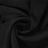 Solid Color Pleated V Neck Mini Dress QYMF-3058