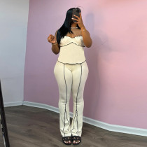 Fashion Sling Tank Top Two Piece Pants Set GSLF-K25S69896