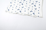 Print Short Sleeve Pajama Shorts Two Piece Set GSLF-K25S72318