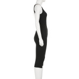 Sleeveless Solid Color Backless Jumpsuit GLRF-WFP39653