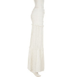 Lace Patchwork Hollow Out Long Skirt GLRF-WDD36398