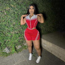 Lapel Sleeveless Tops Two Piece Pants Set CYA-901842